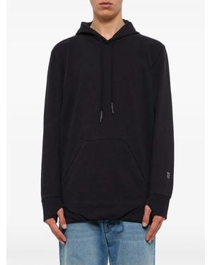Boris Bidjan Saberi 11 Mask-Integrated Thumbhole-Cuff Hoodie - Blue