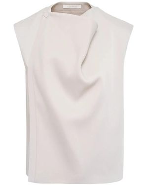 Club21 Draped Woven Top - White