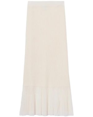 Claudie Pierlot Long Knitted Skirts - White