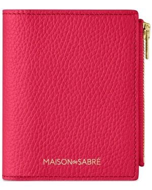 Maison De Sabre Leather Bifold Wallet - Red