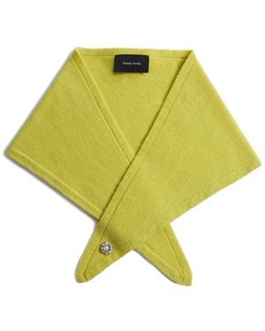 Simone Rocha Schals Aus Kaschmir - Gelb