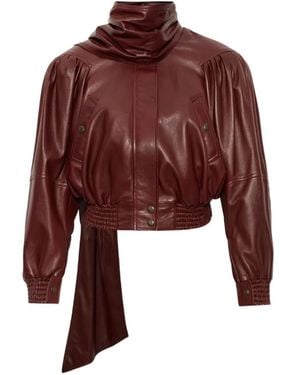 Chloé Cropped Scarf Jacket - Red