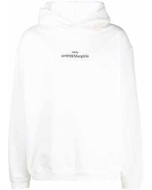 Maison Margiela Hooded Sweatshirt - White