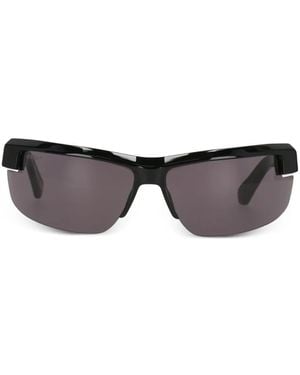 Off-White c/o Virgil Abloh Shield-Sonnenbrille Mit Pfeil-Logo - Grau
