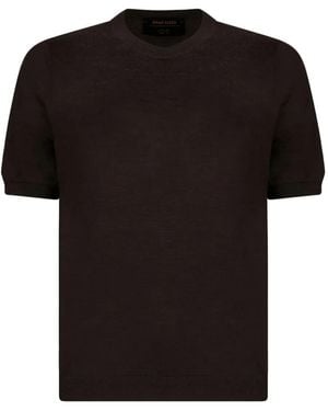 Gran Sasso クルーネック Tシャツ - ブラック