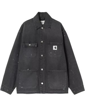 Carhartt Abrigo Michigan Con Salpicadura De Pintura - Negro