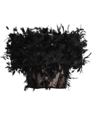 Gemy Maalouf Schulterfreies Top - Schwarz