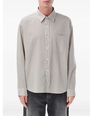 mfpen Chequered Pocket Shirt - Grey