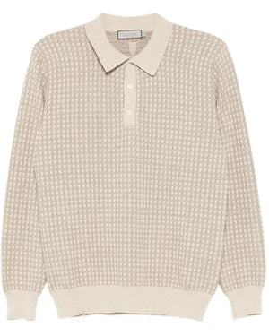 Canali ニット ポロシャツ - ホワイト