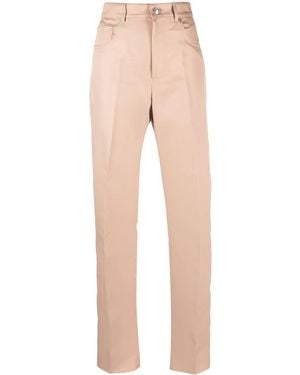 Sportmax High-Waisted Straight-Leg Pants - Natural
