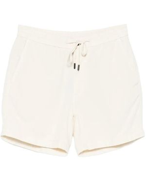 Incotex Drawstring Corduroy Shorts - White