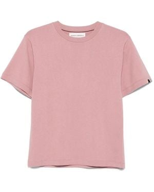 Extreme Cashmere Short-Sleeve Crew-Neck T-Shirt - Pink