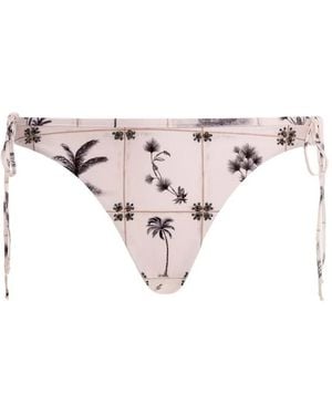 Agua Bendita Ocaso Side-Tie Bikini Bottoms - Pink