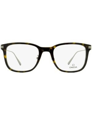 OMEGA EYEWEAR Occhiali Squadrati Con Effetto Tartarugato - Marrone