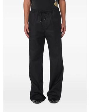 Amiri Drawstring-Waist Cotton Trousers - Black