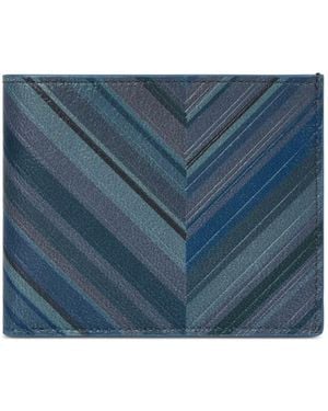 Paul Smith Chevron-Pattern Bifold Wallet - Blue