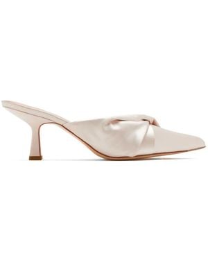 Loeffler Randall Mules Tyla À Détail Noué - Blanc