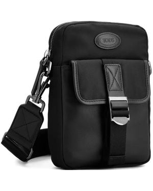 Tod's Borsa Messenger Con Zip E Battente - Nero