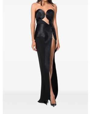 NORINA ST Misha Strapless Panelled Maxi Dress - Black
