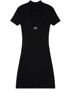 DIESEL M-Olympe Cut-Out Plaque Dress - Black
