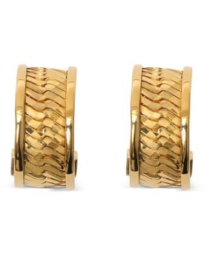 Burberry Creolen Mit Check-Gravur - Mettallic