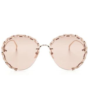 Chloé Idora Round-Frame Sunglasses - Pink