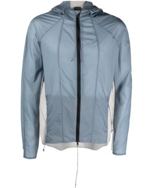 Saul Nash Hooded Zip-Up Lightweight Jacket - Blue