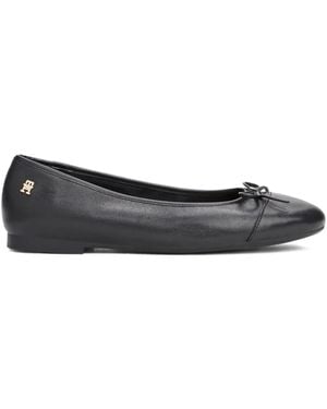 Tommy Hilfiger Bow Detail Ballet Flats - Grey