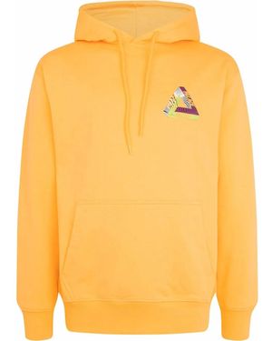 Palace Tri-Tex Logo-Print Hoodie - Yellow