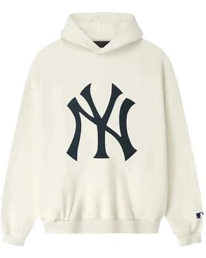 Fear Of God X New York Yankees Logo-Print Hoodie - White