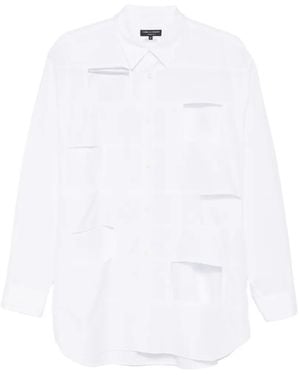 Comme des Garçons Chemise À Découpes - White