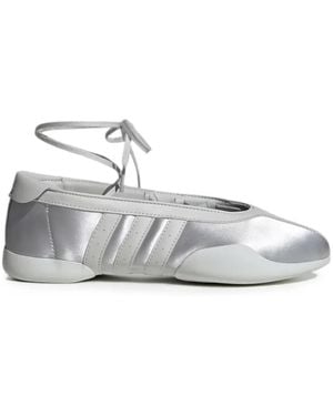 adidas Taekwondo Mei Lace-Up Ballet Flats - White