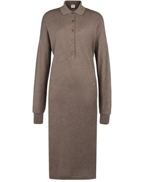 Tod's Polo-Neck Knitted Dress - Brown