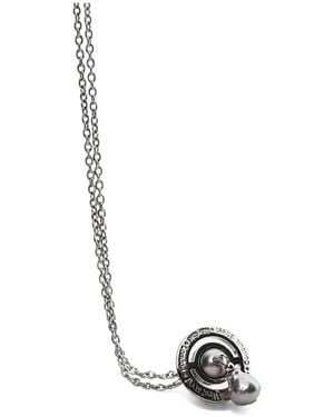 Vivienne Westwood Aleksa Faux-Pearl Pendant Necklace - White
