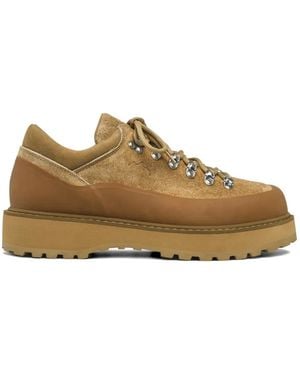 Diemme Cornaro Lace-Up Lug-Sole Trainers - Brown