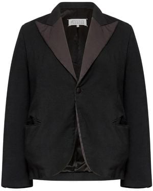 Maison Margiela Single-Breasted Blazer - Black