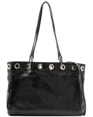 Paloma Wool Leather shoulder bag - Negro