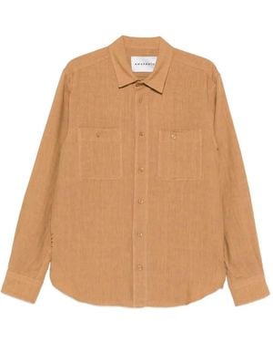 Amaranto Chest-Pockets Long-Sleeve Shirt - Natural
