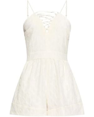 IRO Strap-Detail Playsuit - White
