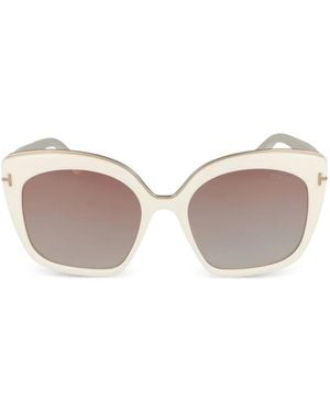 Tom Ford Chantalle Cat-Eye Sunglasses - Natural
