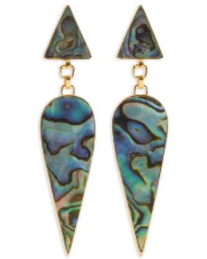 freya rose Arrow-Design Earrings - Blue
