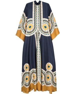 La DoubleJ Magnifico Mudejar Placée Blue Dress