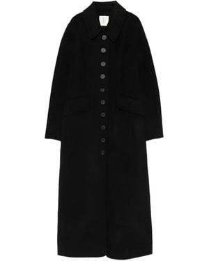 By Malene Birger Abrigo Magdalena Con Botones - Negro