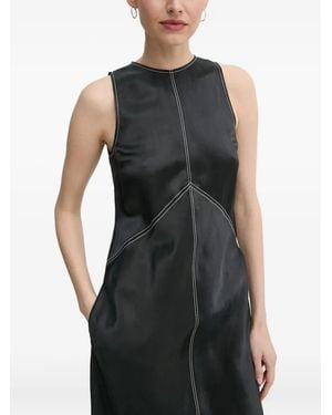 Day Birger et Mikkelsen Ärmelloses Maxikleid mit Kontrastnähten - Schwarz
