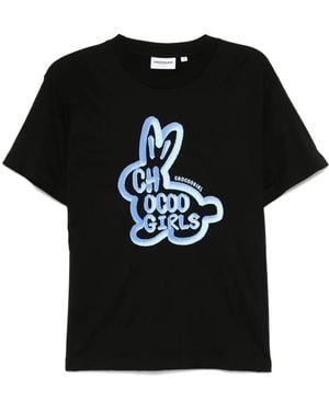 Chocoolate Graphic-Print T-Shirt - Black