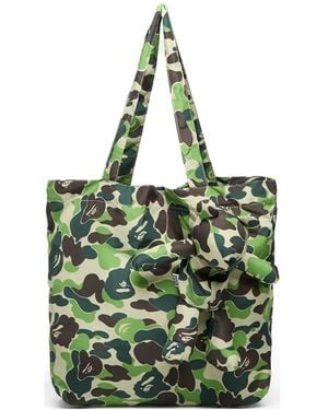 A Bathing Ape Abc Camo Bear Backpack - Green