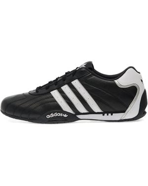adidas Adiracer Three-Stripe Leather Trainers - Black