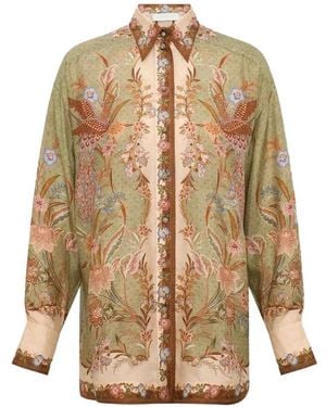 Zimmermann Indra Silk Shirt - White