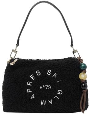 V73 Ski Glam Schultertasche Mit Logo - Schwarz