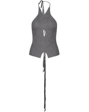 SRVC Studio Halterneck Tank Top - White